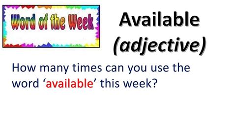 availability noun .